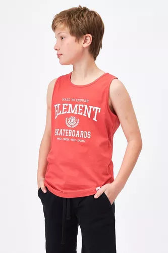 Musculosa Element Victory Singlet Kids Ladrillo