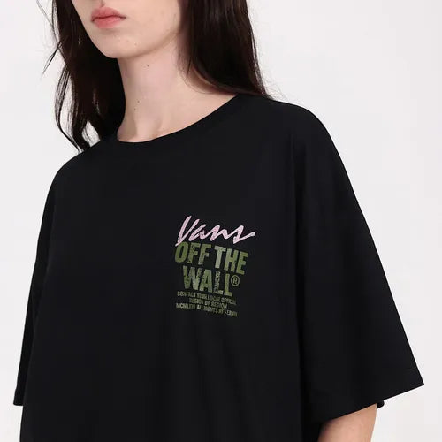 Remera Vans  M Lady Wall Outsized SS ( Negro)