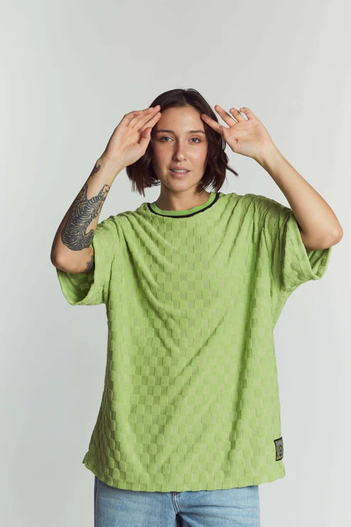 Remera Vulk Unisex Oversize Galaxy Tee Lemon Green