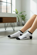 Medias Ocn Clasico Blanco/Negro