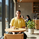 Remera Ocn Cracked Wash Amarillo