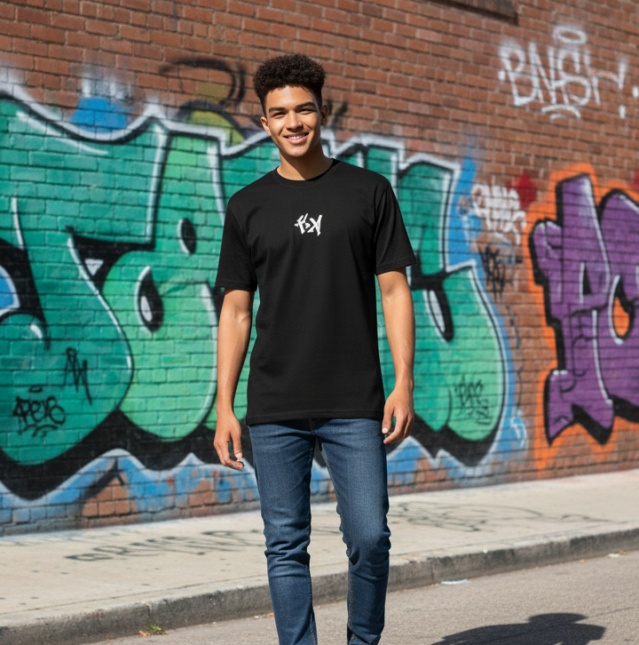 Remera King Of Art Houston Negro