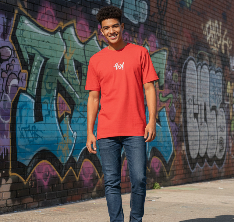 Remera King Of Art Houston Rojo