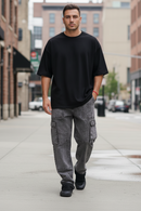 Pantalon Independet Baggy Stone Cargo Gris Oxido