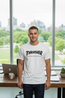 Remera Thrasher Skatemag Blanco