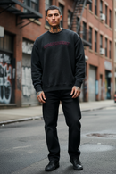 Buzo Independent Crew Print Gris