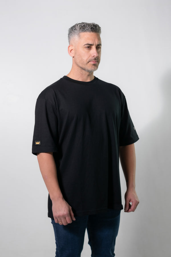 Remera Kingpin Hombre OVERSIZE King Regular Negro 023