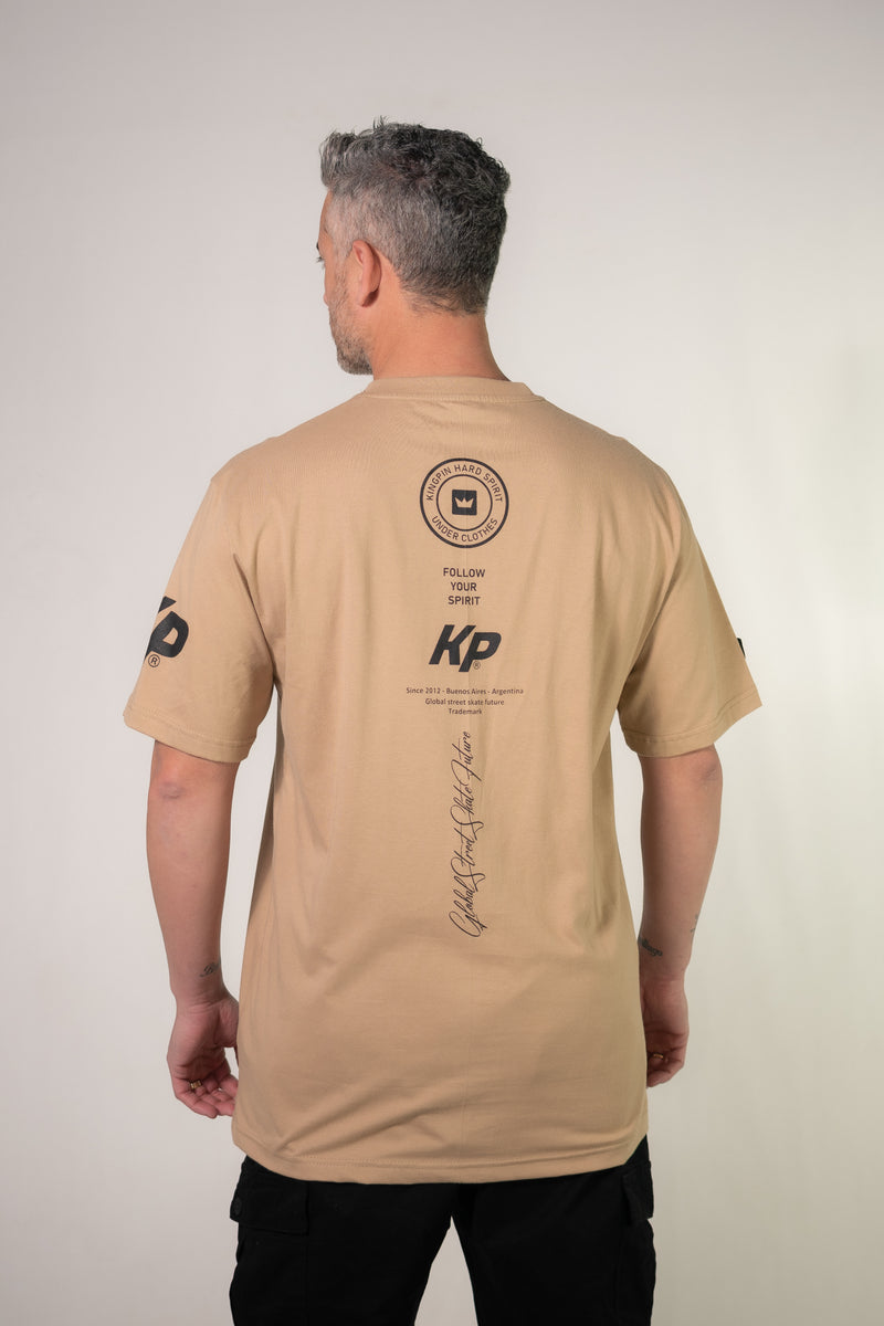 Remera Kingpin H Regular Beige T4