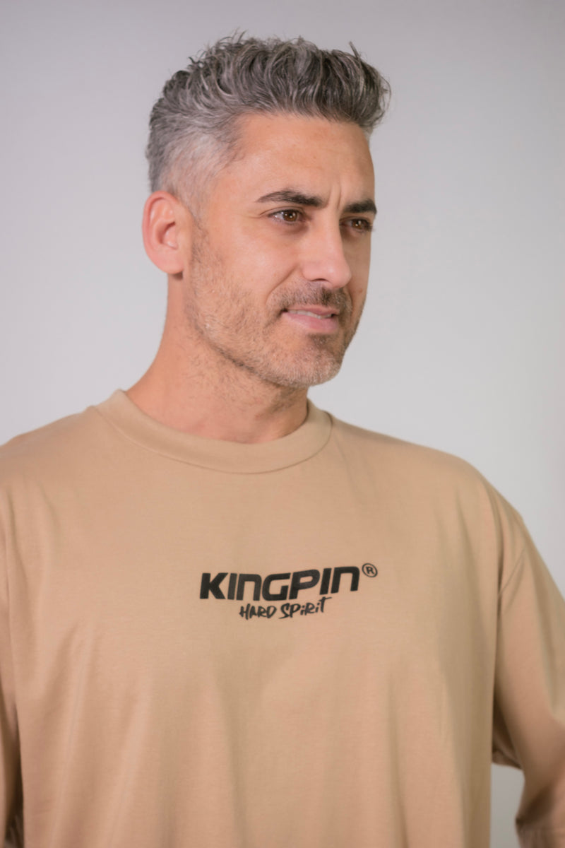 Remera Kingpin H Relax Logo Beige Y5