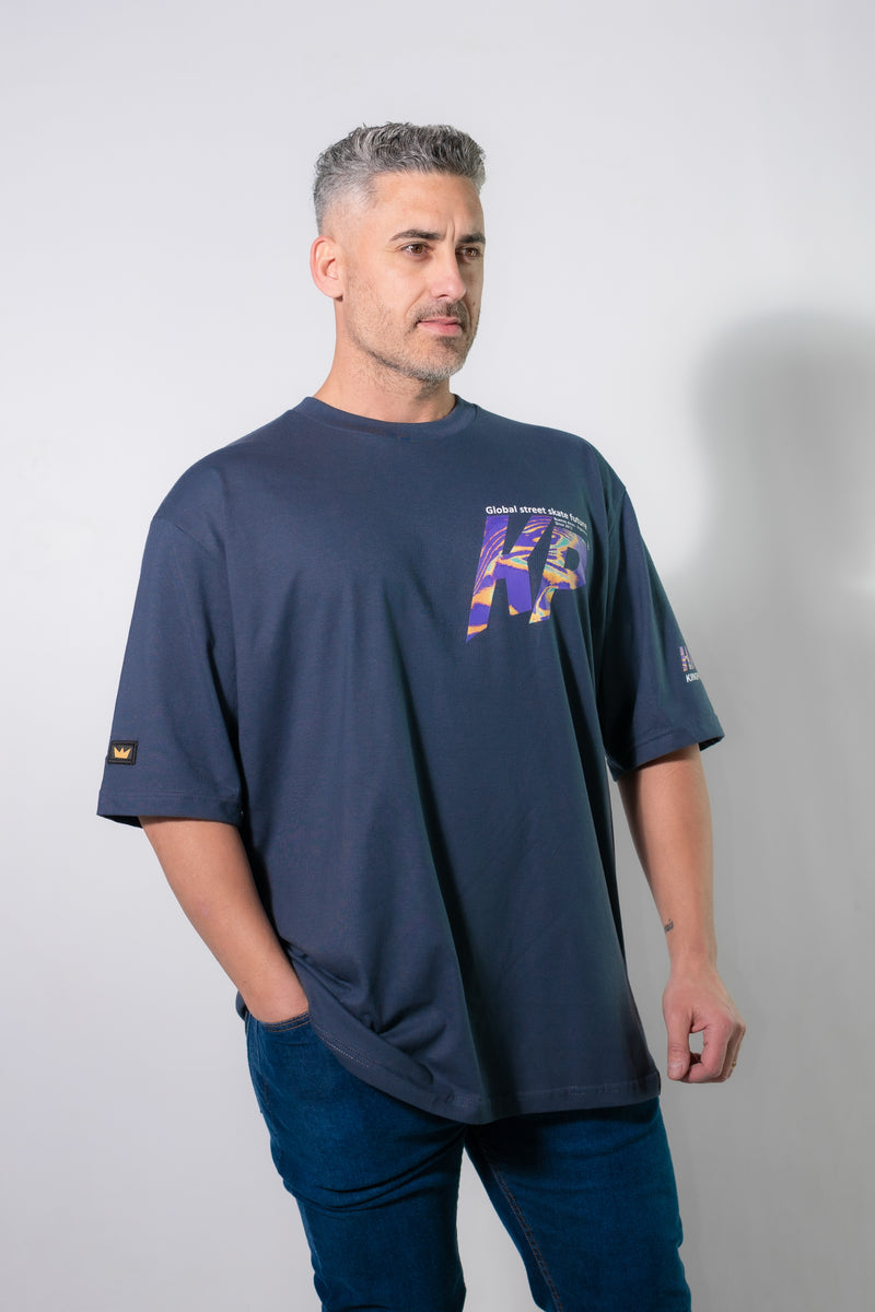 Remera Kingpin Hombre Relax Azul Osc Y3