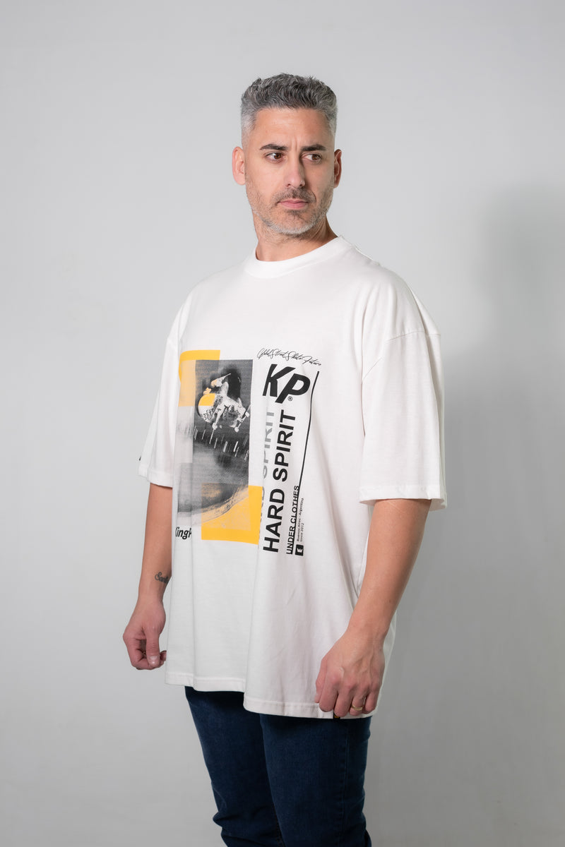 Remera Hombre Kingpin Oversize Crudo Y6