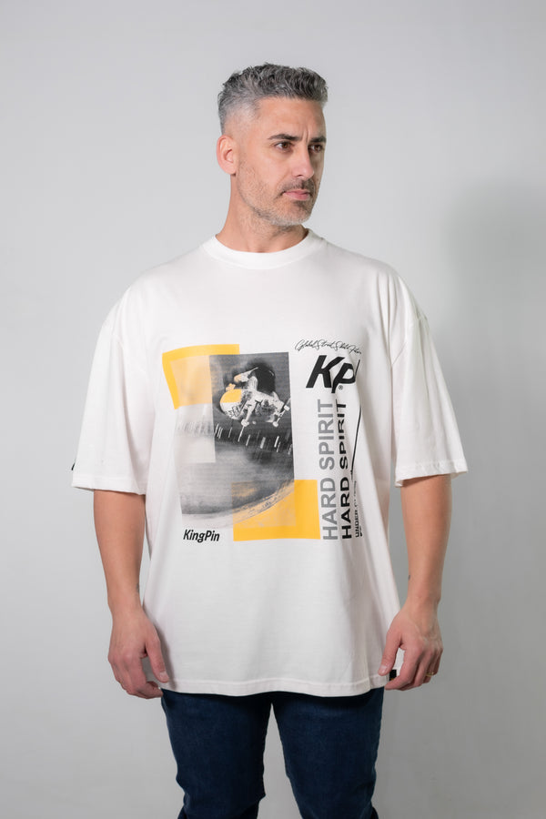 Remera Hombre Kingpin Oversize Crudo Y6