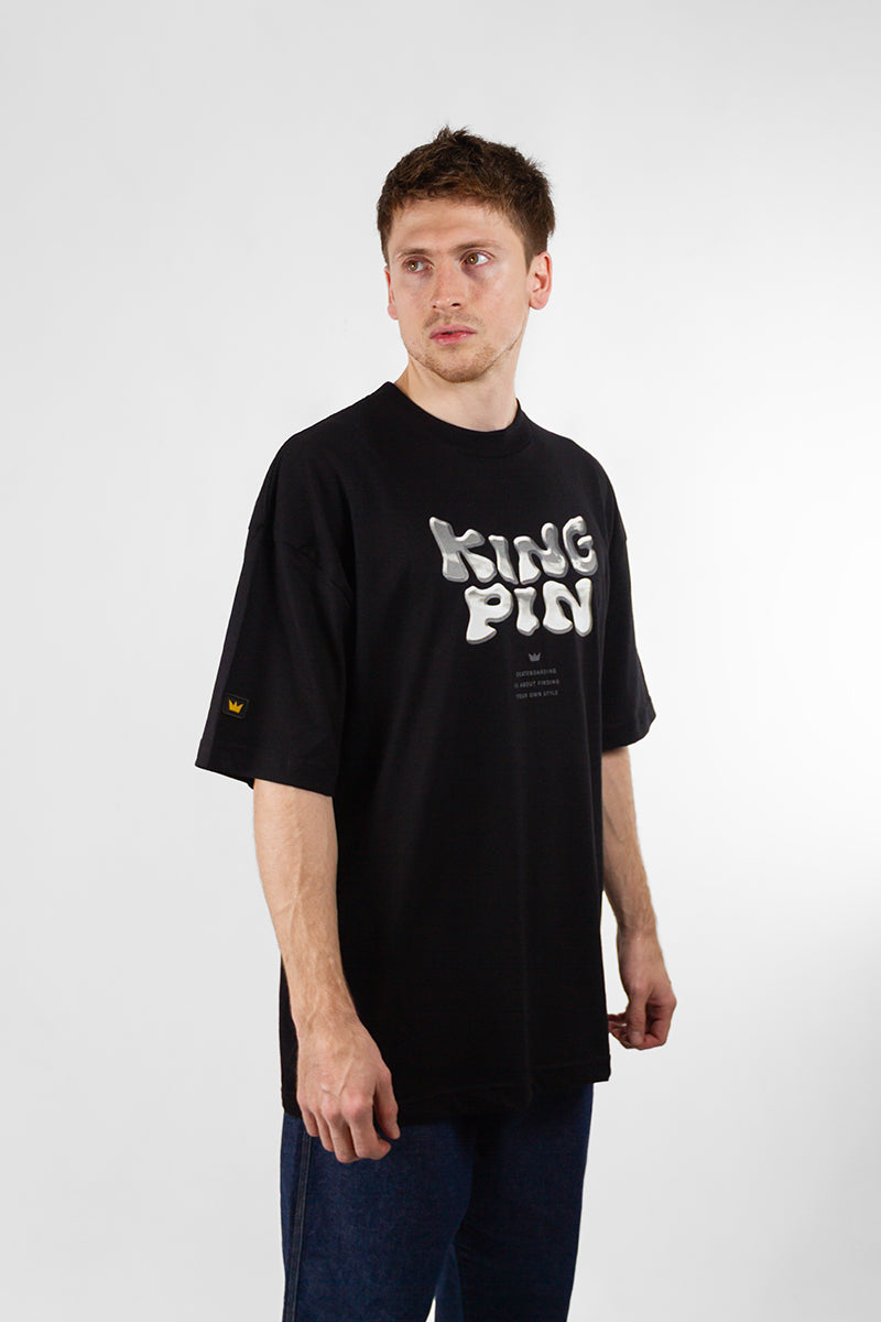 Remera Kingpin H Oversize Negro 3C