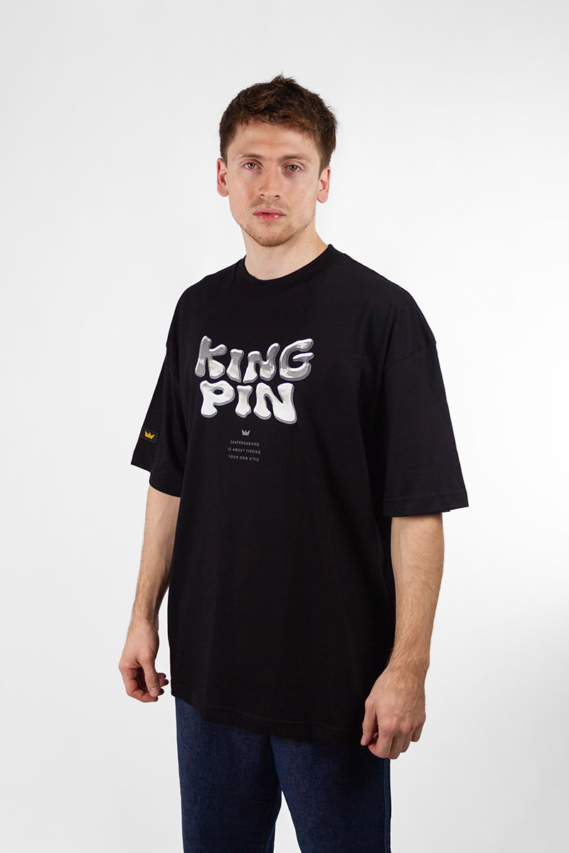 Remera Kingpin H Oversize Negro 3C