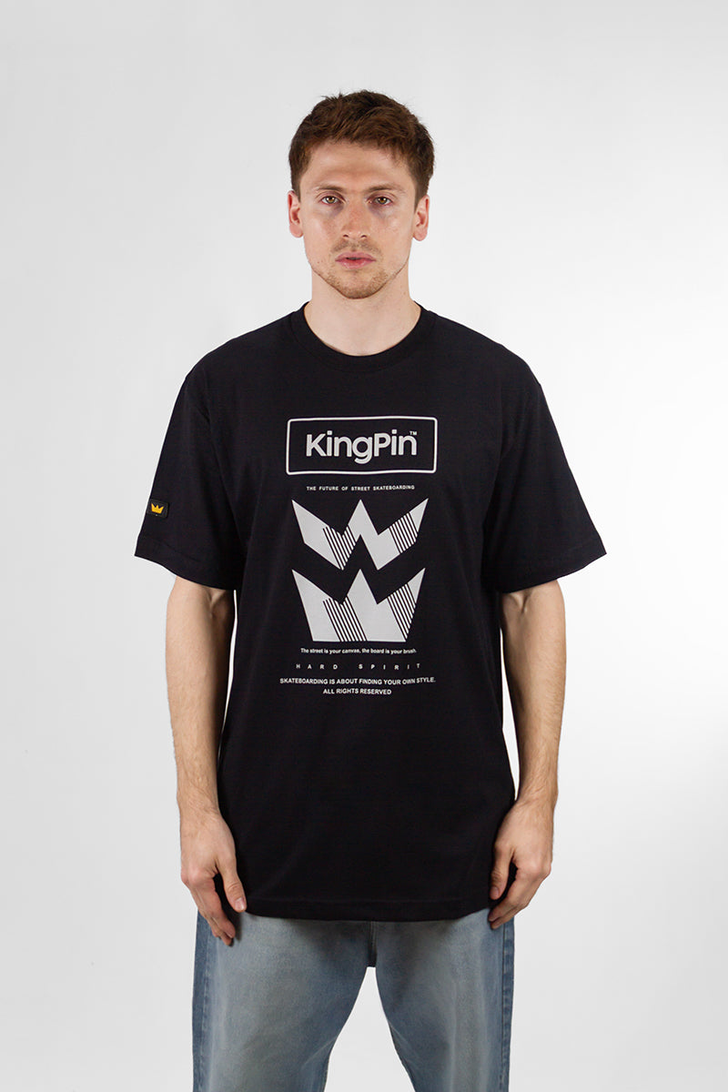Remera Kingpin H Regular Negro 6016D