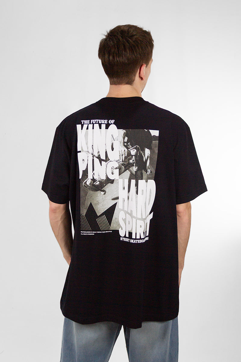 Remera Kingpin H Relax Negro 6012D