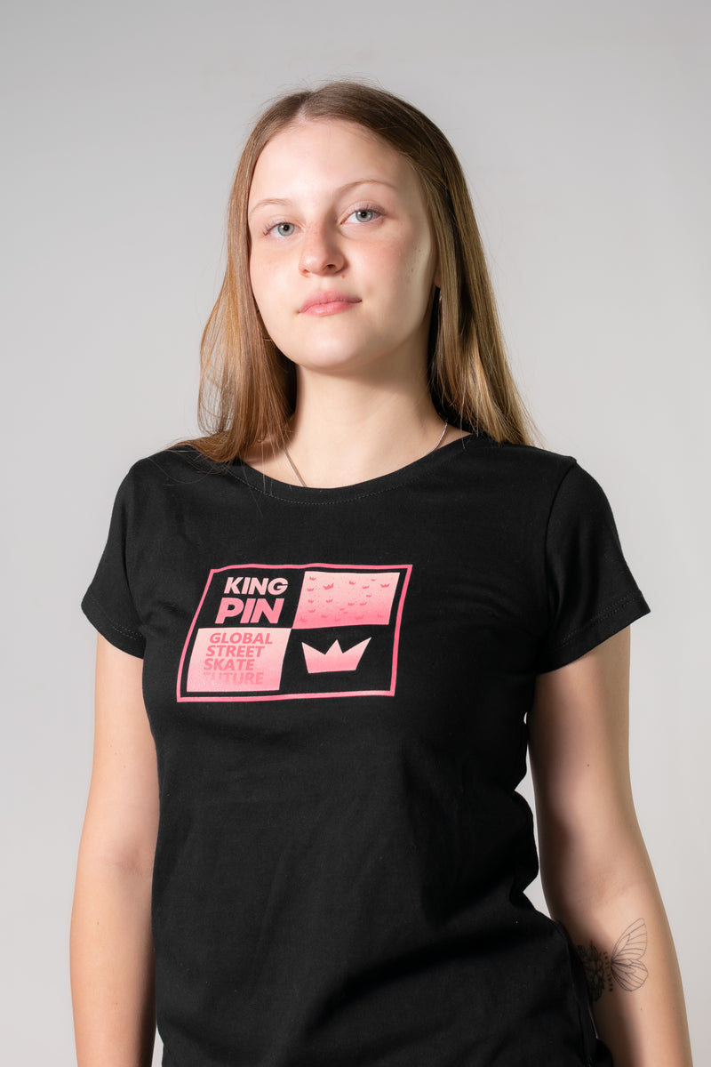 Remera Kingpin Rmc M Diseño King Negro Rosa