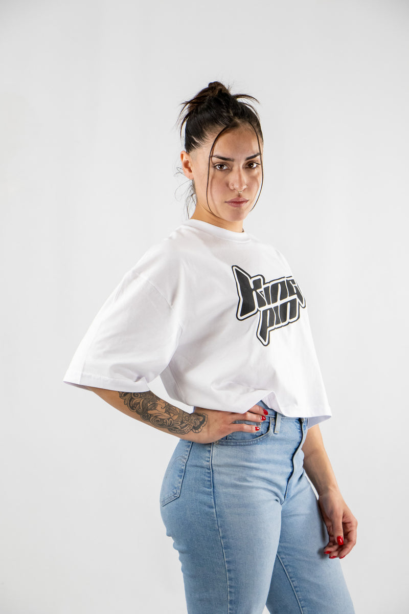 Remera Kingpin Mujer Boxy Blanco 6027C