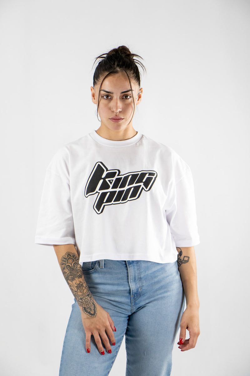 Remera Kingpin Mujer Boxy Blanco 6027C