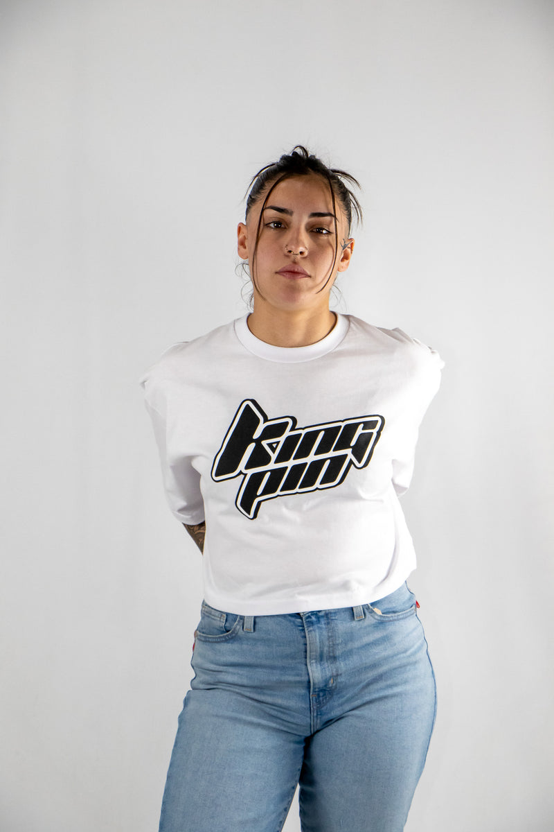 Remera Kingpin Mujer Boxy Blanco 6027C