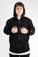 Campera Kingpin H Canguro College Lisa Negro