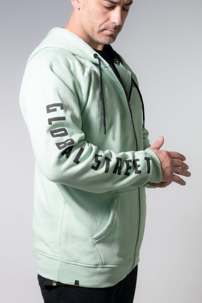 Campera H Kingpin Full Sleeve Verde Ola