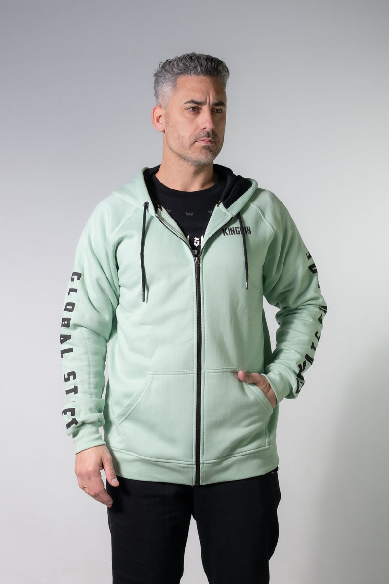 Campera H Kingpin Full Sleeve Verde Ola