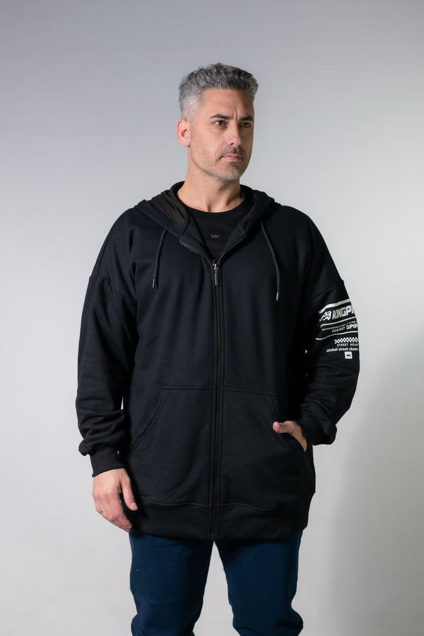 Campera Kingpin Hombre Oversize Negro Y9