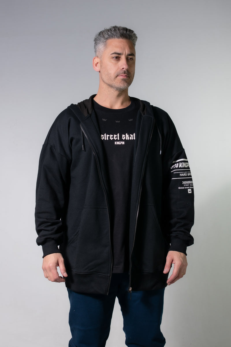 Campera Kingpin Hombre Oversize Negro Y9