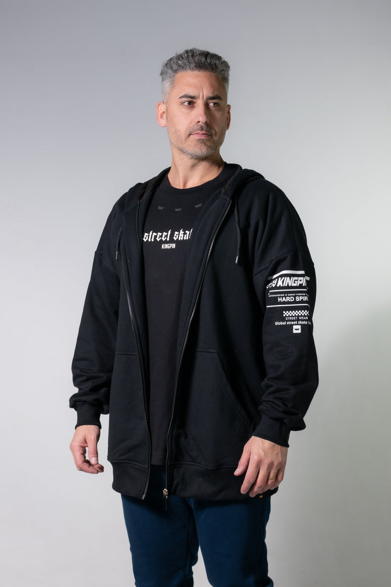 Campera Kingpin Hombre Oversize Negro Y9