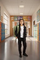 Campera Kingpin Kids College Negro