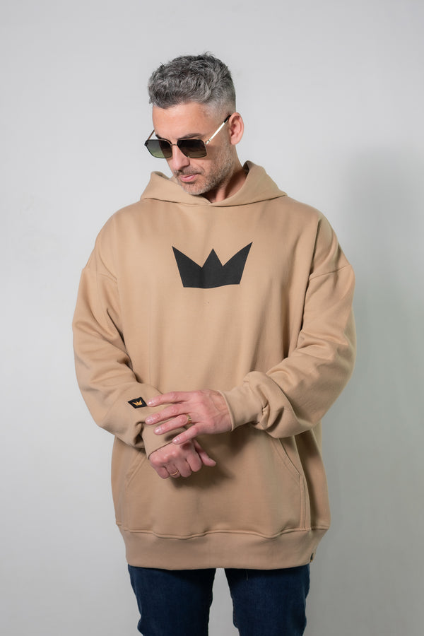 Buzo Kingpin Hombre Over Hood Beige Z6