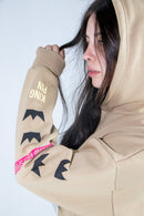 Buzo Kingpin  M Canguro Oversize Beige Z9