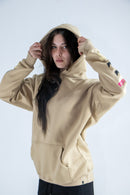 Buzo Kingpin  M Canguro Oversize Beige Z9