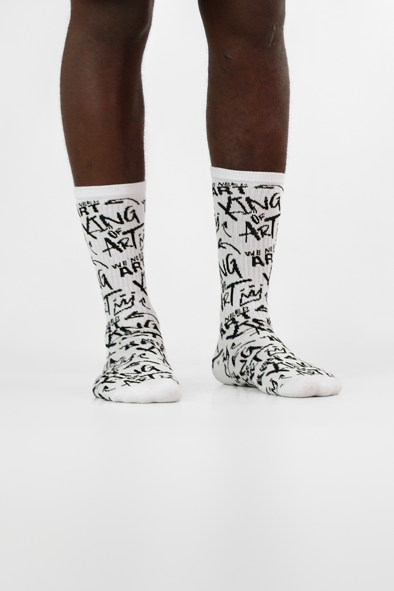 Medias King Of Art Blanco