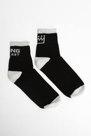 Medias King Of Art Negro/Blanco