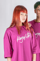 Remera King of Art H Oversize Bold Koa Fucsia W4 Unisex