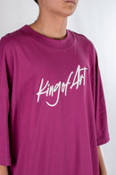 Remera King of Art H Oversize Bold Koa Fucsia W4 Unisex