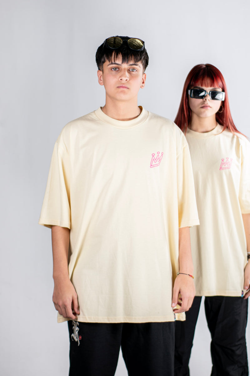 Remera King Of Art Oversize H Urban Shirt Amarillo W5