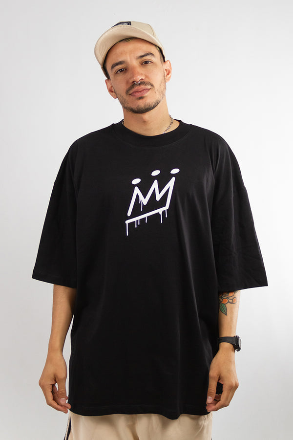 Remera King of art Oversize Negro