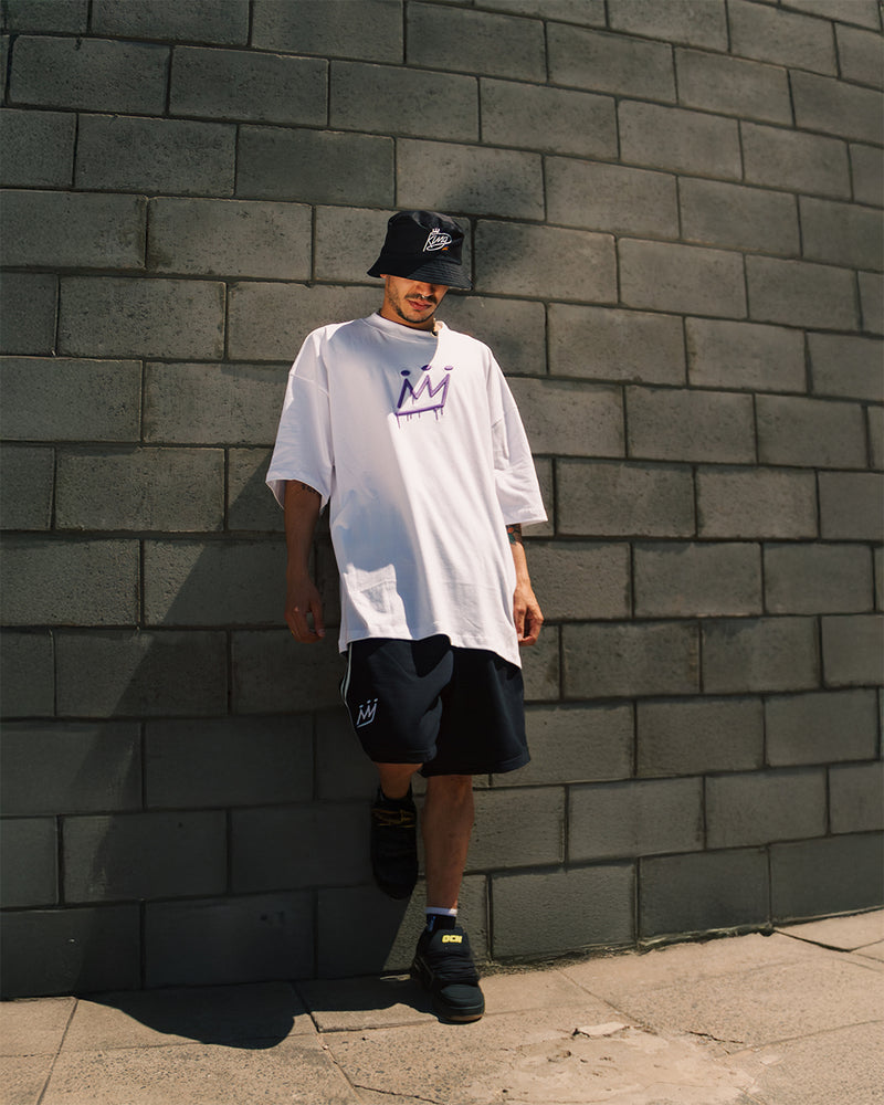 Remera King of Art Oversize Blanco