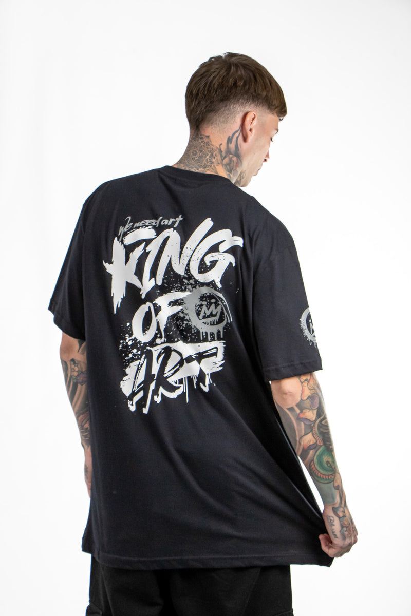 Remera King Of Art Hombre Urban Shirt Negro 6015A