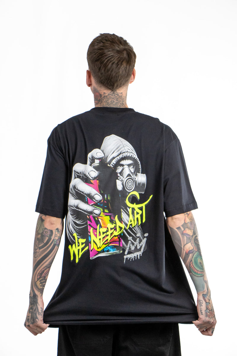 Remera King of Art Urban Shirt Negro 6016A