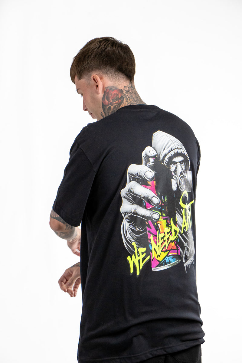 Remera King of Art Urban Shirt Negro 6016A