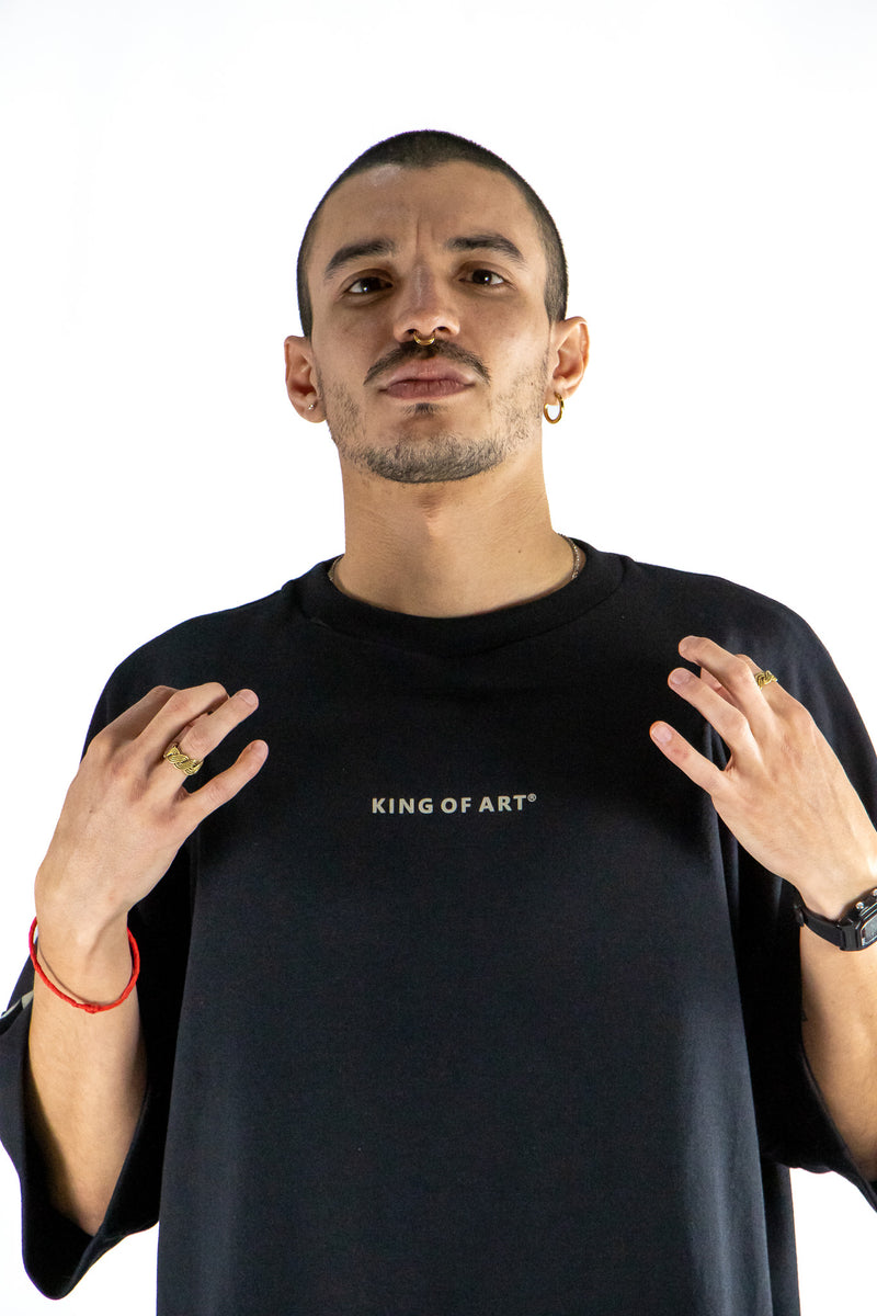 Remera King Of Art West Negro 6017B
