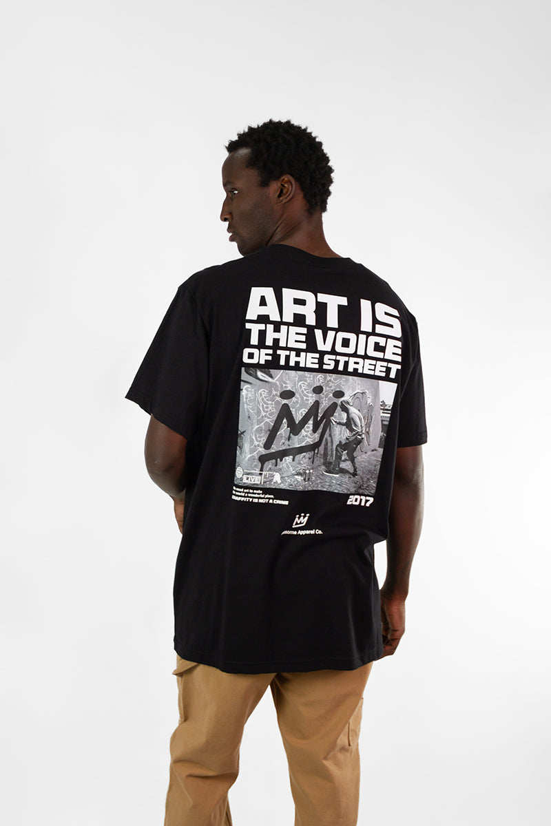 Remera King Of Art  Urban Shirt Negro