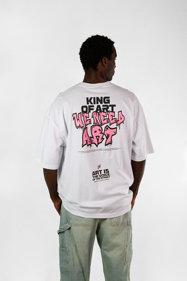 Remera King Of Art  Reclaim Blanco