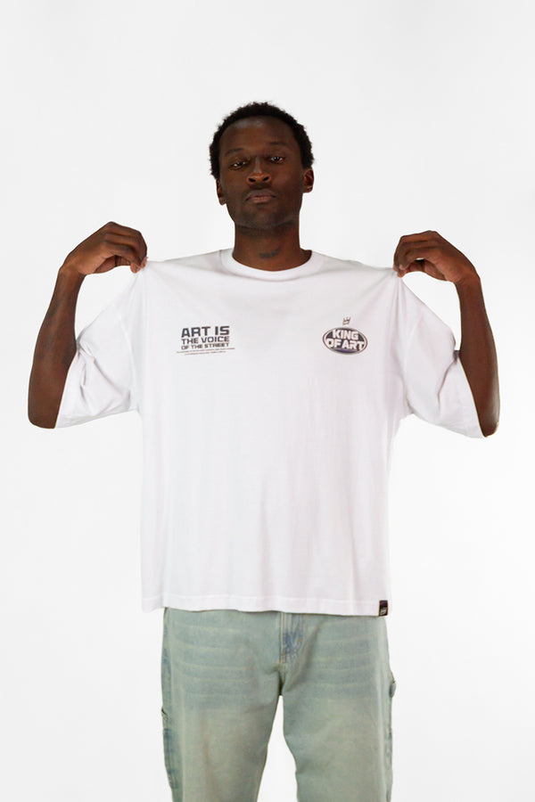 Remera King Of Art  Austin Blanco
