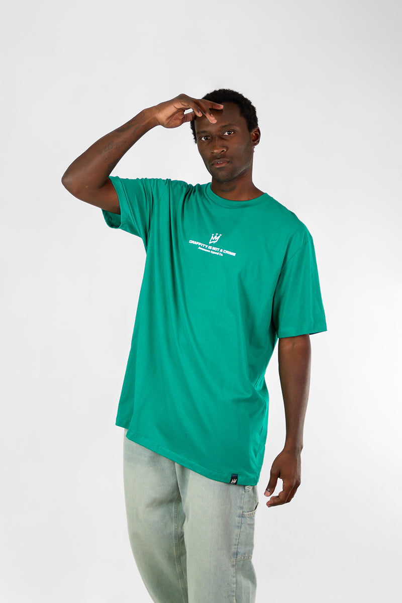 Remera King Of Art Urban  Verde