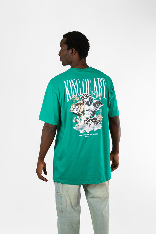Remera King Of Art Urban  Verde